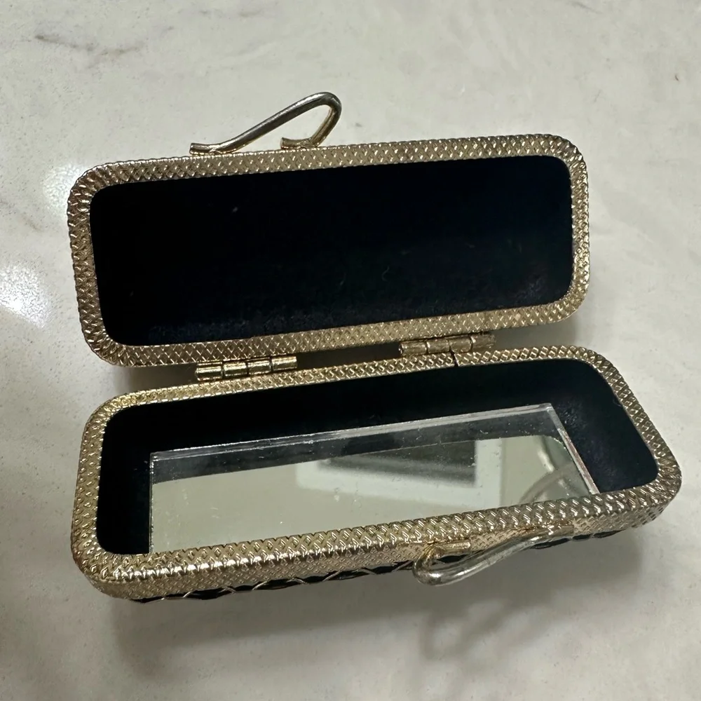 Metallic case with Black Inset lipstick case - Picture 2 of 7